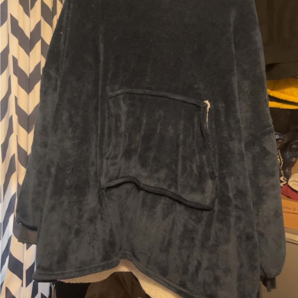 Cozy Navy Blue Fleece robe